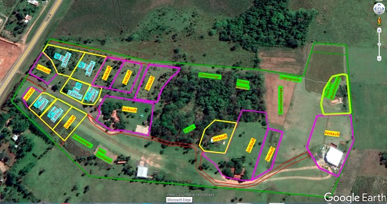 parzellierter Grundstückplan Paraguay